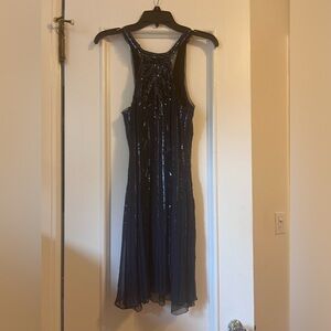 Sequined Navy Mini Party Dress Size 2